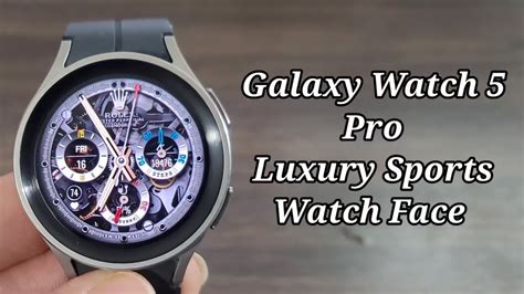 galaxy watch 5 pro rolex face|Rolex watch face for smartwatch.